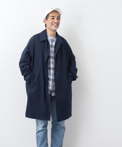 未使用　タイオン×エストネーション　ステンカラーコート TAION（タイオン） ステンカラーコート L グレー メンズ : ZOZOTOWN