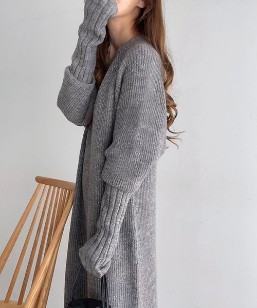 「FILLOU」 ニットワンピース FREE ベージュ レディース_画像6