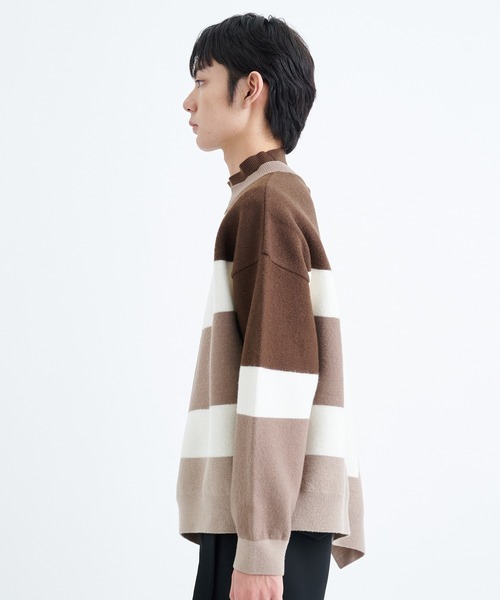 「CULLNI」 長袖ニット 2 ネイビー メンズ_画像4