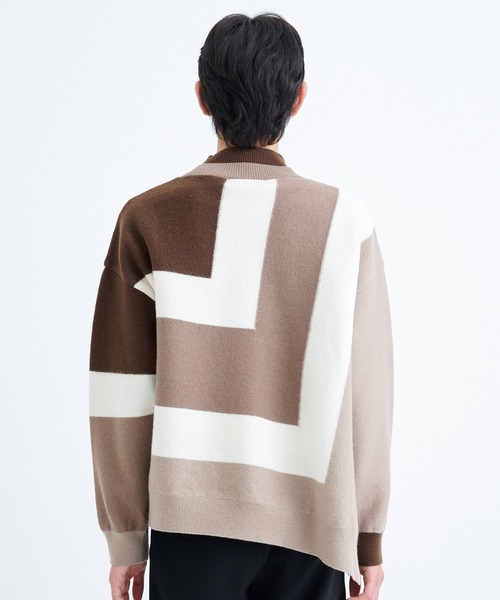 「CULLNI」 長袖ニット 2 ネイビー メンズ_画像5