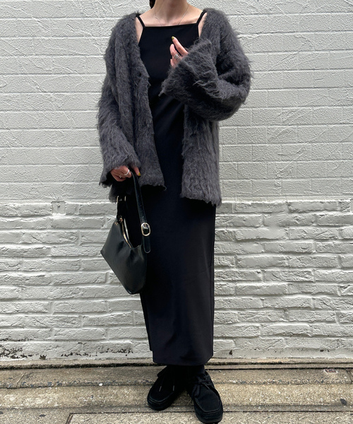 「select MOCA」 ニットカーディガン FREE ベージュ レディース_画像4