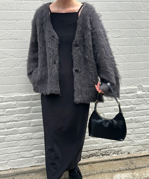 「select MOCA」 ニットカーディガン FREE ベージュ レディース_画像7