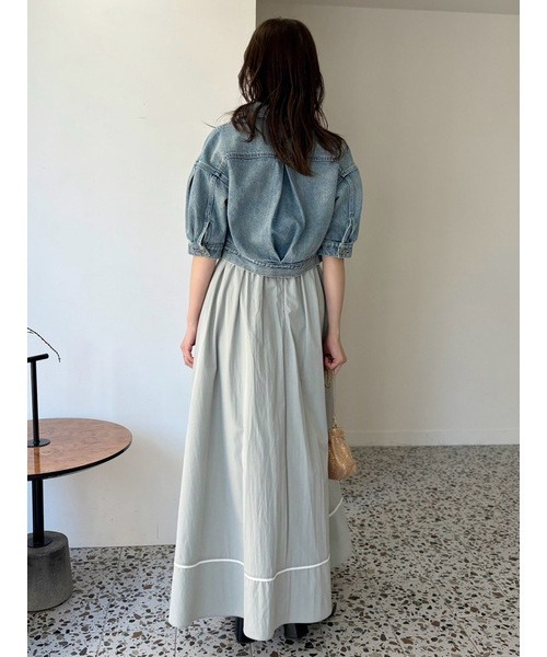 min。リリーブラウン ニットビスチェ切替ワンピース LILY BROWN｜【WEB限定カラー】【WEB限定00サイズ】ニット