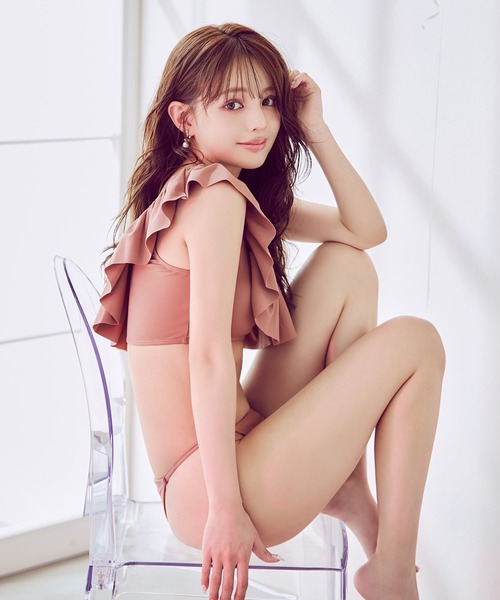 sugar nine 水着 ワンショルフリルビキニ 2点セット「ビキニ