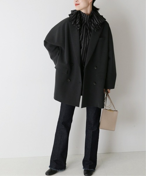 「journal standard L'essage」 チェスターコート - ベージュ レディース_画像3