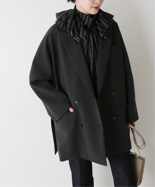 「journal standard L'essage」 チェスターコート - ベージュ レディース_画像6