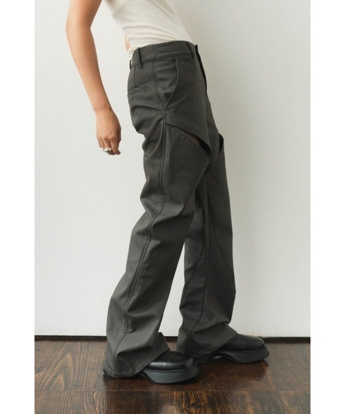 クヌースマーフ パンツ Knuth Marf パンツ 2way cut leather pants レディース