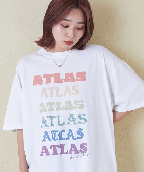 tシャツ 32/-ピーチ起毛天竺オゾン加工ビッグTシャツ レディース
