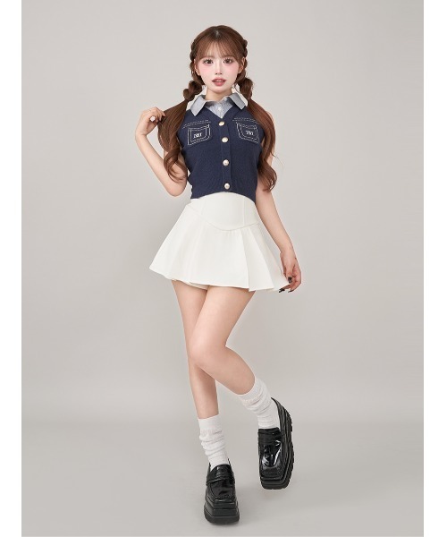 Darich♡美シルエットミニスカート♡グレー♡FL ダーリッチ Darich 美シルエットミニスカート （グレー