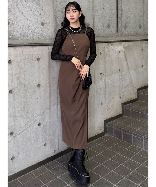 tシャツ フロッキーモノグラムシアートップス レディース MURUA tシャツ フロッキーモノグラムシアートップス レディース