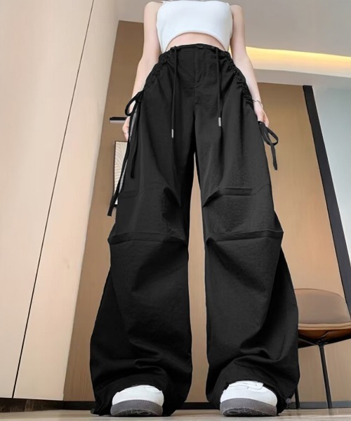 miniministore（ミニミニストア） ワイドパンツ カーゴパンツ サイド