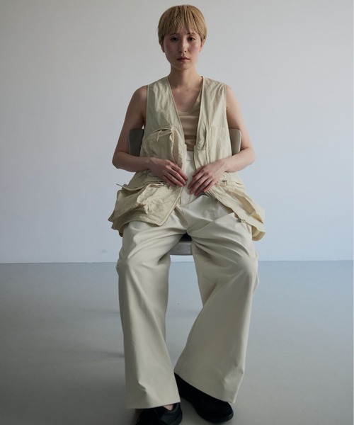 トップス lit NEW ver Hunting Nylon Vest ivory lit ベスト ジレ 「NEW ver.」Hunting Nylon Vest レディース
