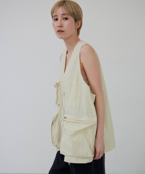 トップス lit NEW ver Hunting Nylon Vest ivory Hunting Nylon Vest | lit