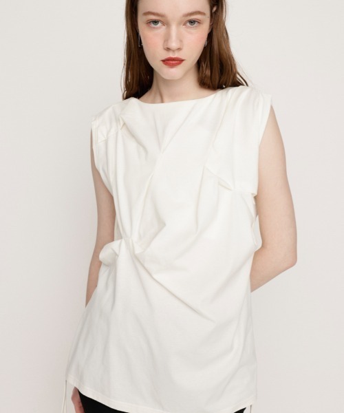tシャツ BOAT NECK TUCK TOPS ボートネック タック トップス 夏服 レディース SLY tシャツ BOAT NECK TUCK TOPS ボートネック タック トップス