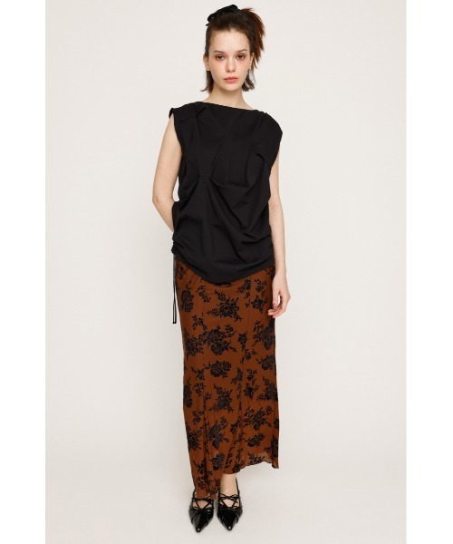 SLY tシャツ BOAT NECK TUCK TOPS ボートネック タック トップス