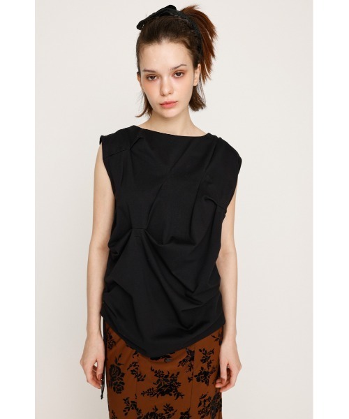 tシャツ BOAT NECK TUCK TOPS ボートネック タック トップス 夏服 レディース SLY tシャツ BOAT NECK TUCK TOPS ボートネック タック トップス