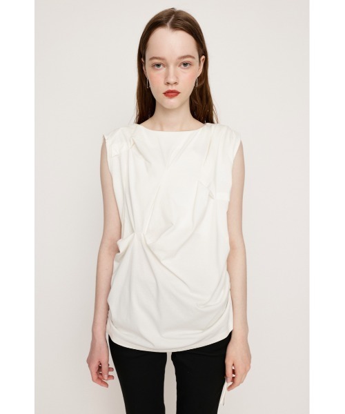 SLY tシャツ BOAT NECK TUCK TOPS ボートネック タック トップス