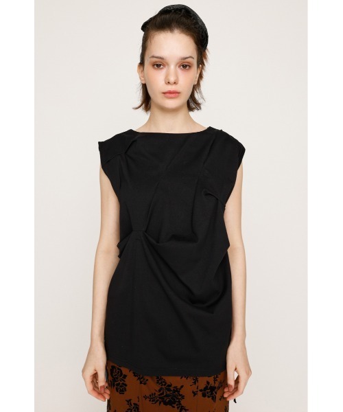 SLY tシャツ BOAT NECK TUCK TOPS ボートネック タック トップス