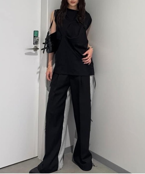 SLY tシャツ BOAT NECK TUCK TOPS ボートネック タック トップス