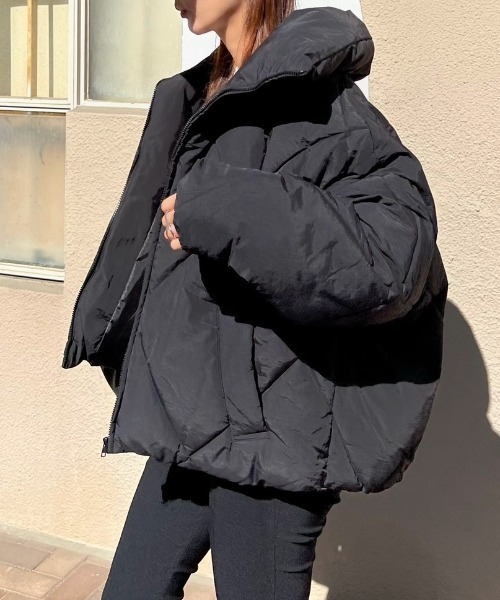 「Re:EDIT」 キルティングブルゾン MEDIUM アイボリー レディース_画像7