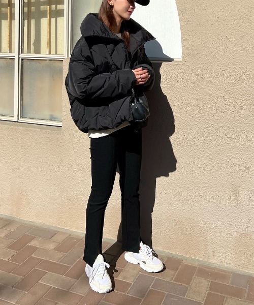 「Re:EDIT」 キルティングブルゾン MEDIUM アイボリー レディース_画像8