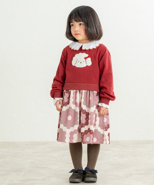 la poche biscuit（ラポシェビスキュイ） ワンピース プードル 