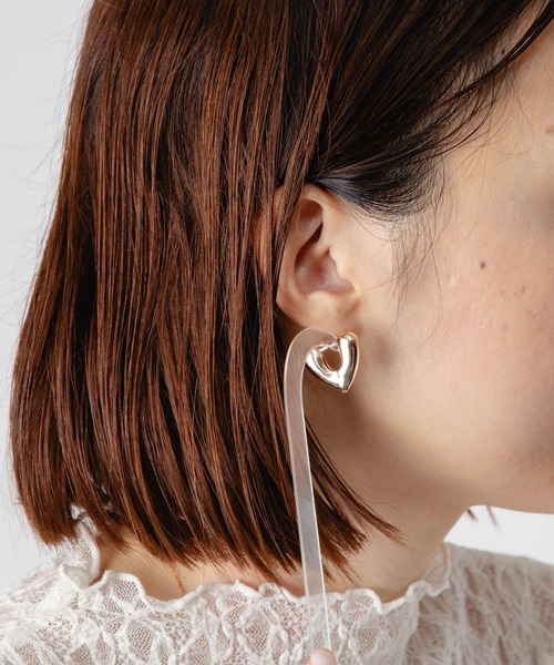 新品 ANNIKA INEZ スモール ハートフープ ピアス ANNIKA INEZ ピアス Heart Hoops， Sml アニカ イネズ ハート