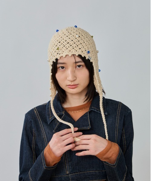 override（オーバーライド） ニット帽 ニットキャップ REC BEADS
