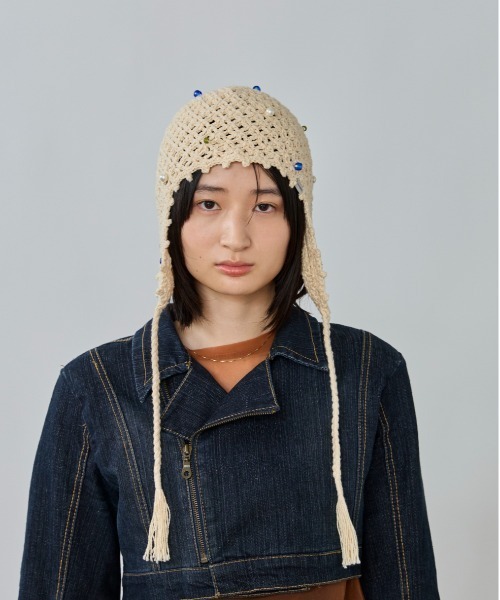 override（オーバーライド） ニット帽 ニットキャップ REC BEADS