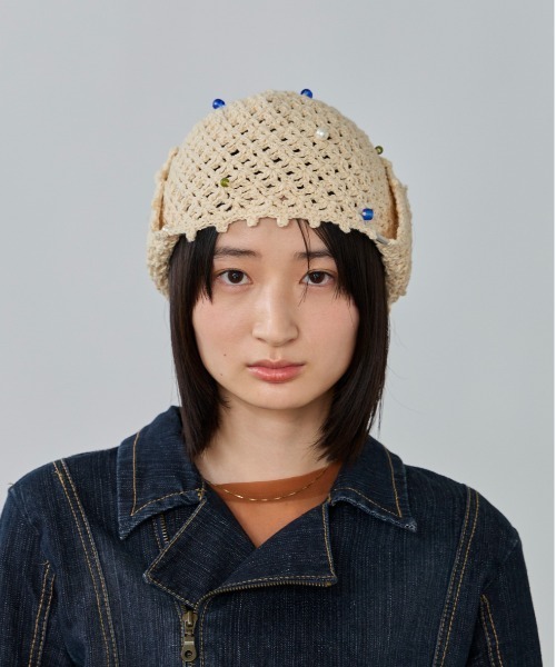 override（オーバーライド） ニット帽 ニットキャップ REC BEADS