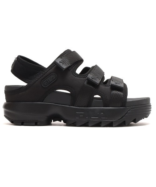[FILA] каблук сандалии 25.0cm черный женский 