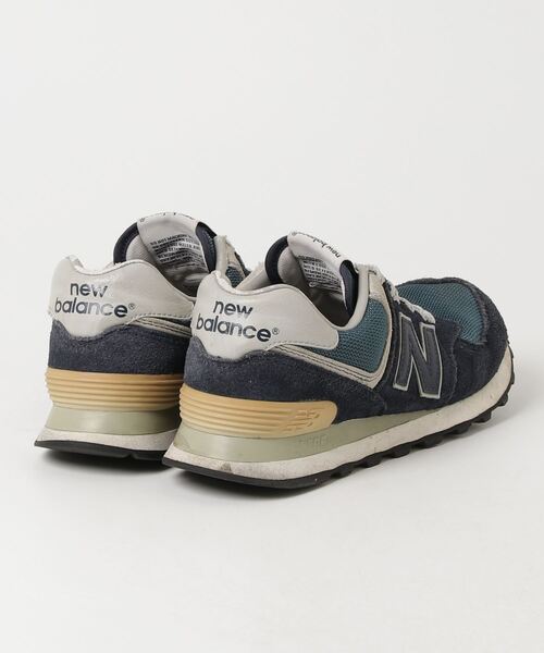 [New Balance] low cut спортивные туфли 24.5cm темно-синий женский 