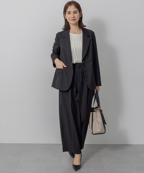 組曲（KUMIKYOKU） ブラウス シャツ ジョーゼットシフォンプリーツ