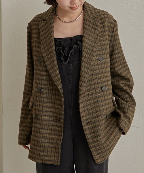 Omekashi（オメカシ） ジャケット テーラードジャケット チェック
