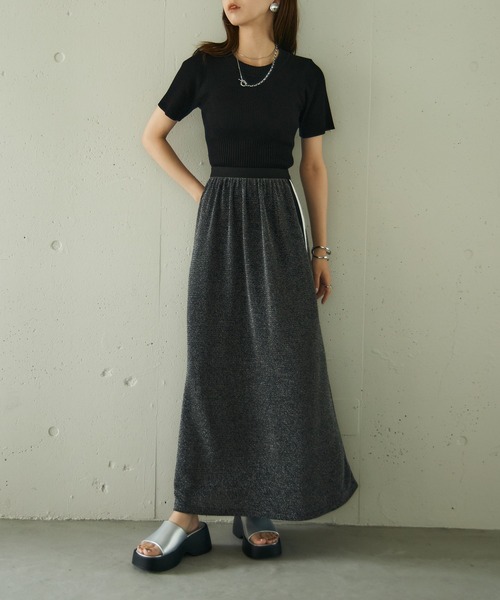 「SETUP7」 フラットサンダル 24cm ブラック レディース_画像4