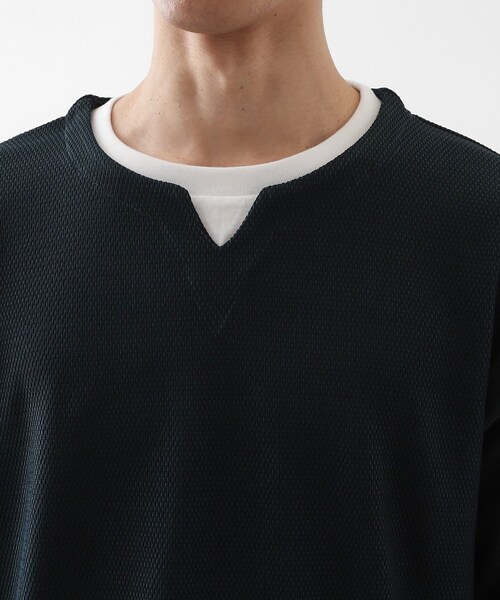 THE SHOP TK tシャツ 「一枚でコーディネートが完成！」レイヤード風