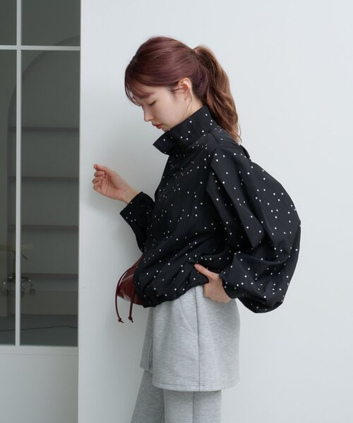 Kastane（カスタネ） ブルゾン アウター ドットブルゾン レディース