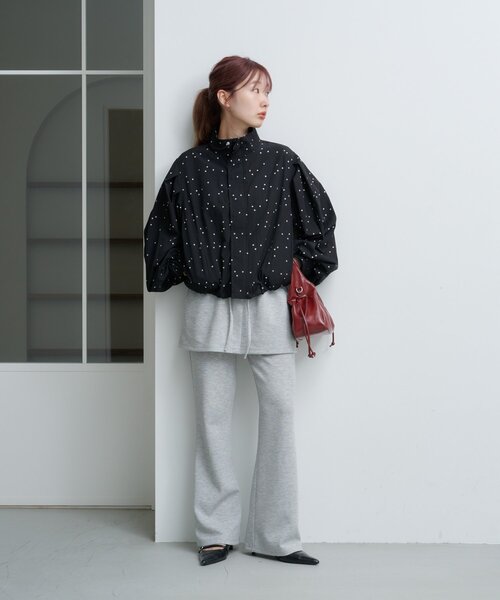 Kastane（カスタネ） ブルゾン アウター ドットブルゾン レディース