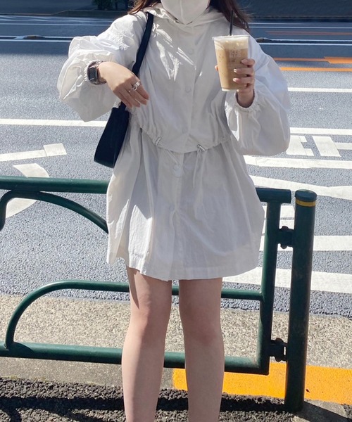 「one after another NICE CLAUP」 マウンテンパーカー FREE オフホワイト レディース