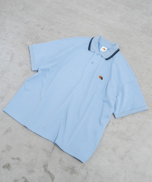 「FRUIT OF THE LOOM」 半袖ポロシャツ S モスグリーン メンズ_画像3