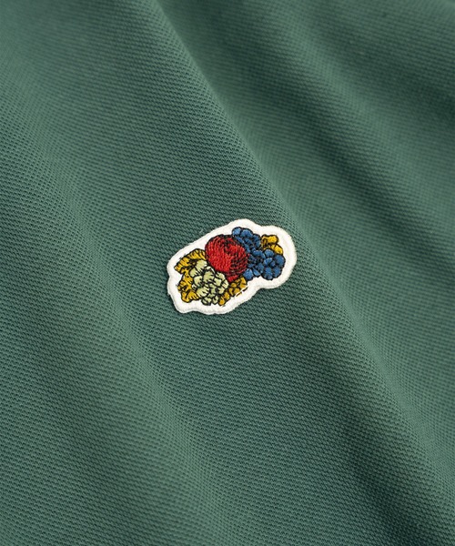 「FRUIT OF THE LOOM」 半袖ポロシャツ S モスグリーン メンズ_画像6