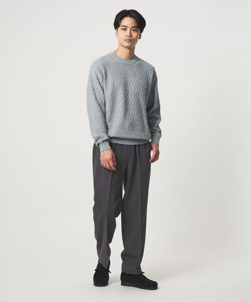 Supreme クルーネックニット L ダークグレー green label relaxing（グリーンレーベルリラクシング） セーター