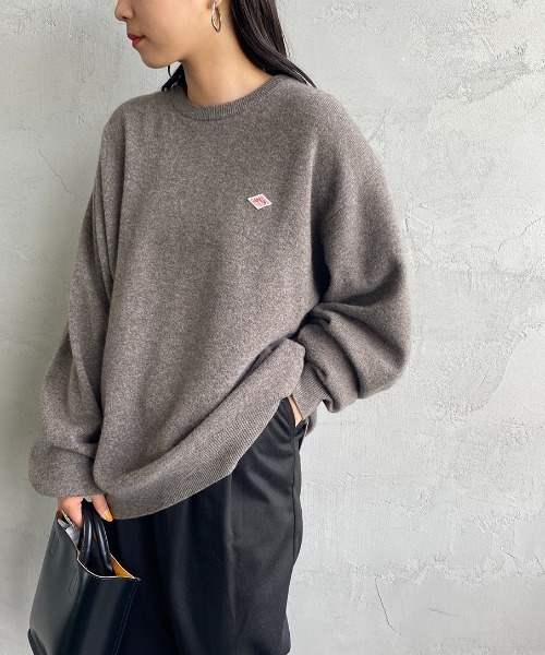 Danton（ダントン） 長袖ニット 40 グレイッシュベージュ レディース