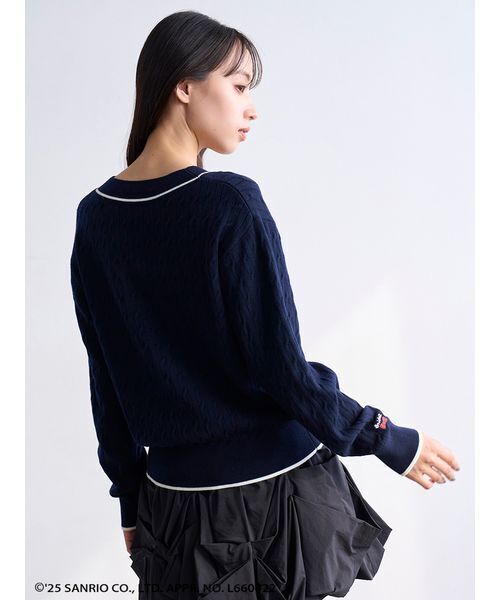 SNIDEL ×HELLO KITTY　ニットプルオーバー WEB限定カラーあり】【HELLO KITTY】ニットプルオーバー(ニットプル