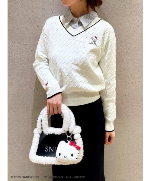 SNIDEL ×HELLO KITTY　ニットプルオーバー WEB限定カラーあり】【HELLO KITTY】ニットプルオーバー(ニットプル