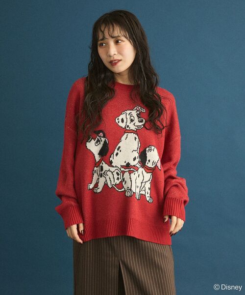 Disney（ディズニー） ニット セーター 101匹わんちゃん/ジャガード
