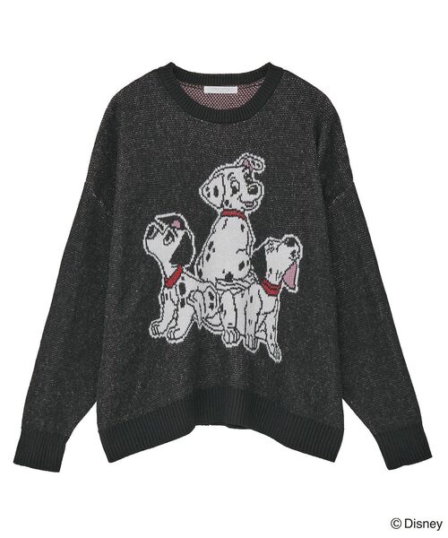 Disney（ディズニー） ニット セーター 101匹わんちゃん/ジャガード