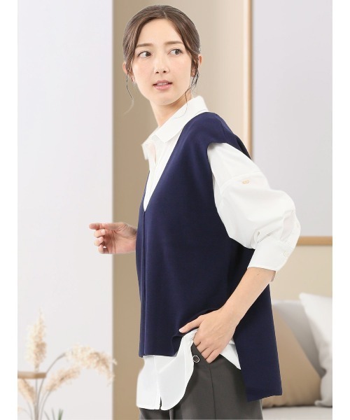 m.f.editorial（エムエフエディトリアル） ベスト ジレ 「ハンド