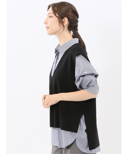 m.f.editorial（エムエフエディトリアル） ベスト ジレ 「ハンド