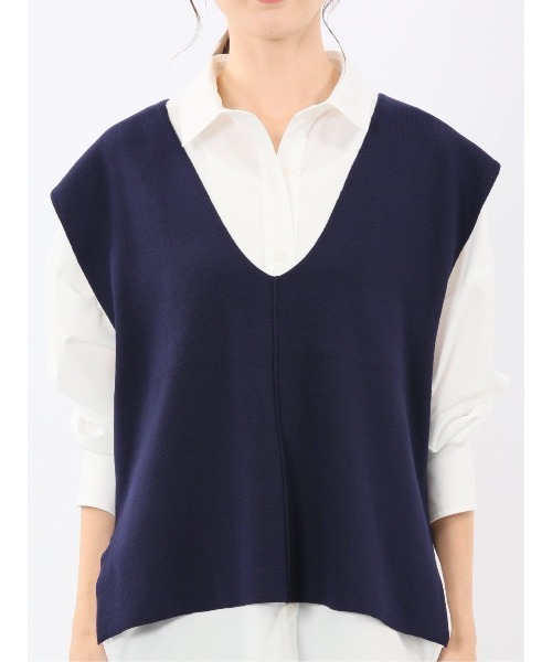 m.f.editorial（エムエフエディトリアル） ベスト ジレ 「ハンド